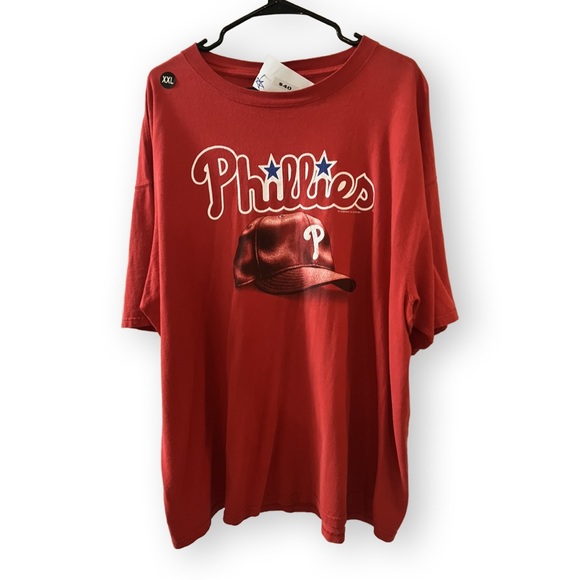 Vintage 2003 Philadelphia Phillies Red XXL T shirt New c tag - Picture 3 of 8
